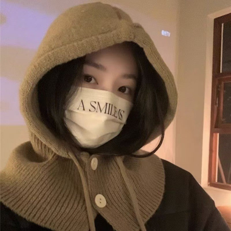 Arvette Knit Scarf Hat with Ear Protection