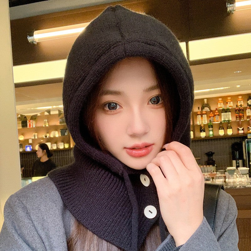 Arvette Knit Scarf Hat with Ear Protection