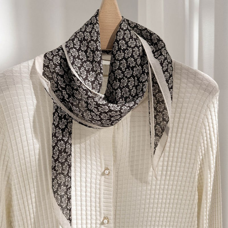 Aurelia Mulberry Silk Diamond Scarf