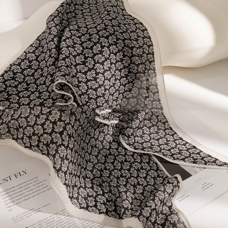 Aurelia Mulberry Silk Diamond Scarf
