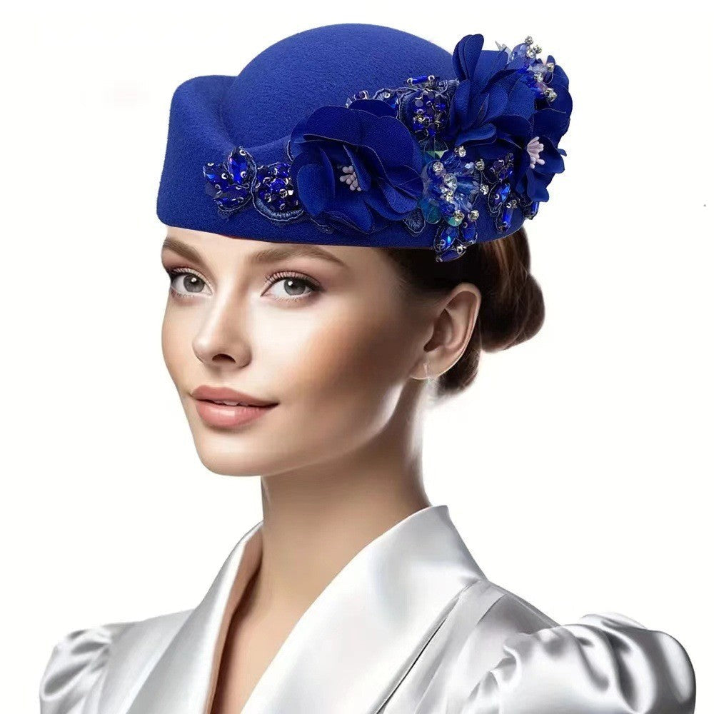 Bellara Floral Felt Beret