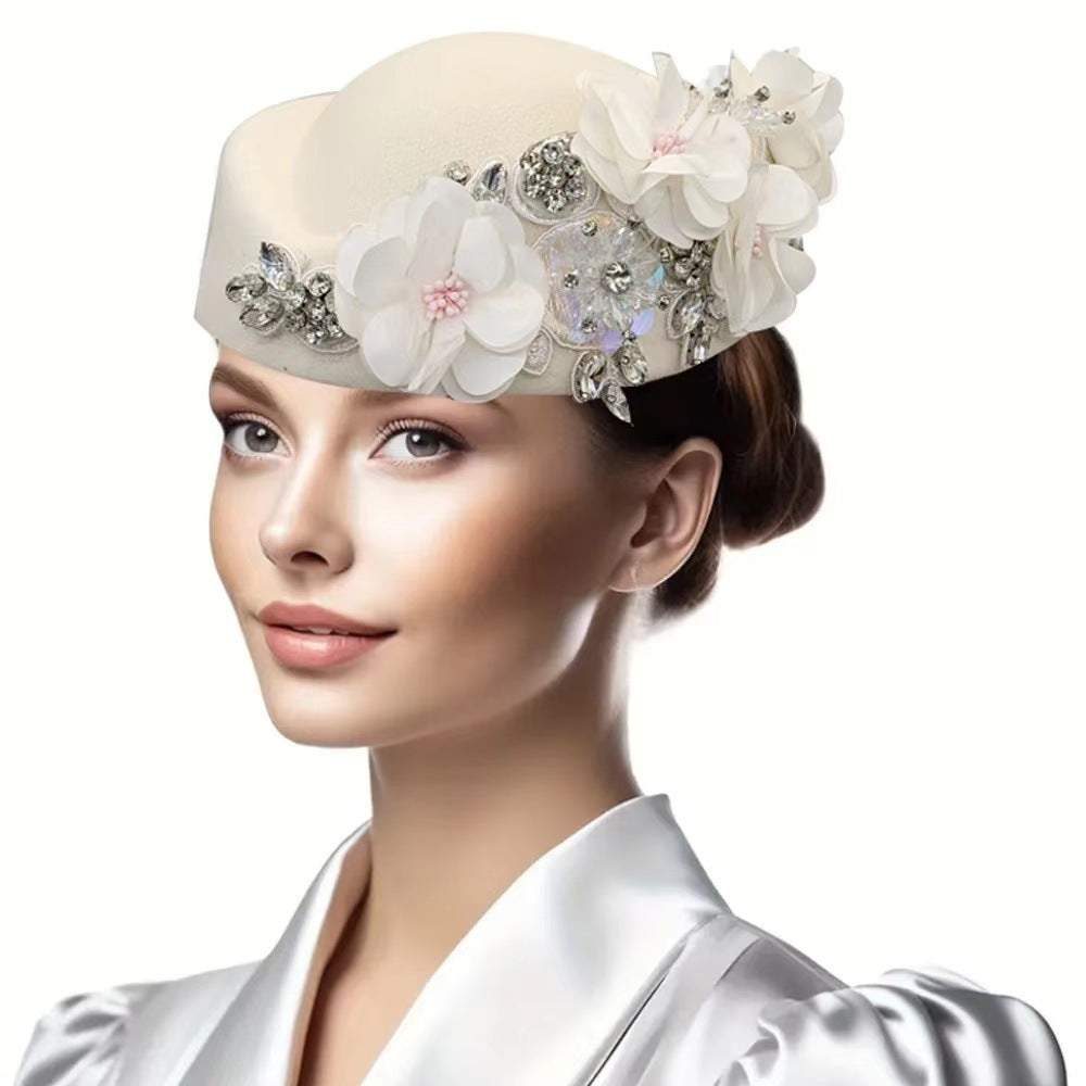 Bellara Floral Felt Beret