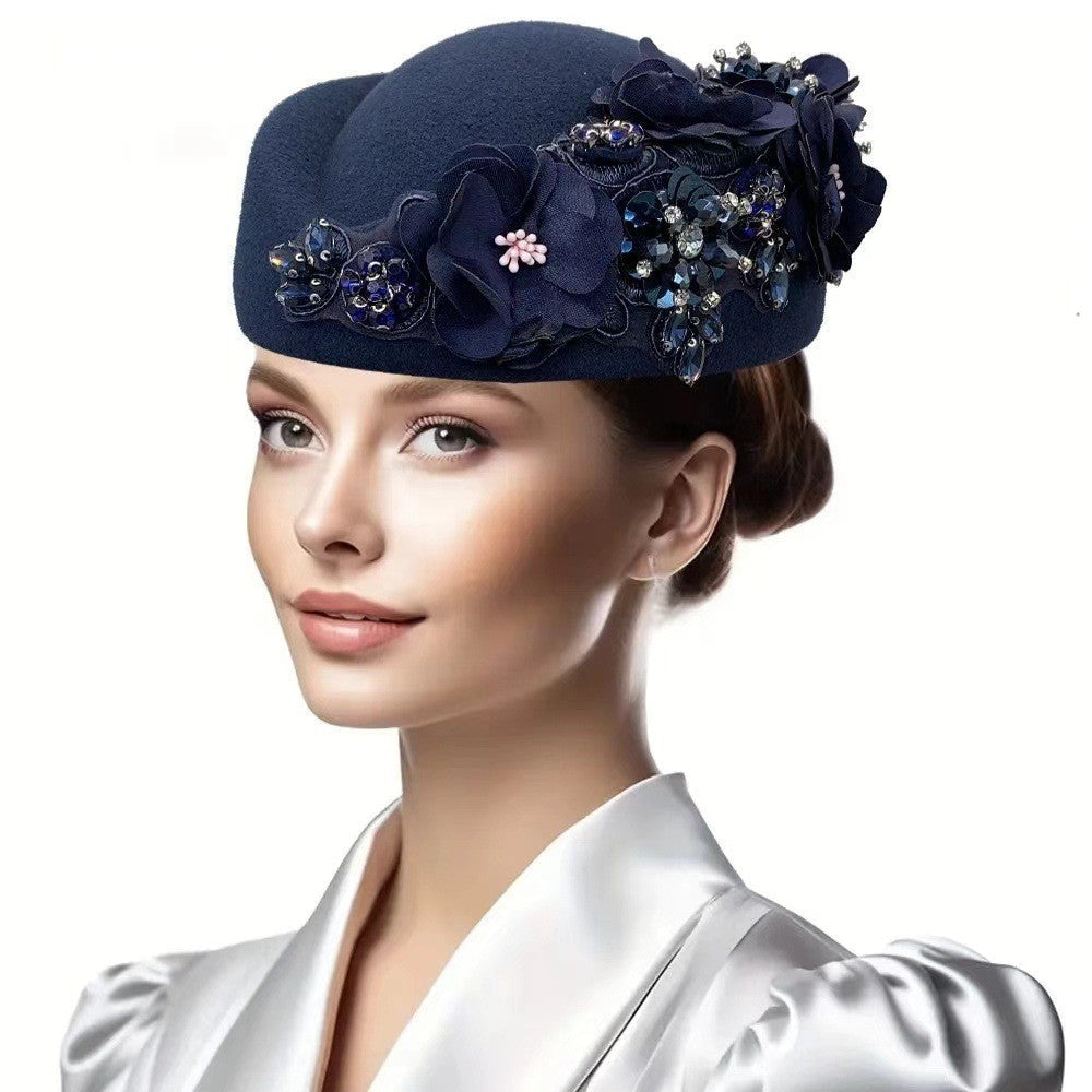 Bellara Floral Felt Beret