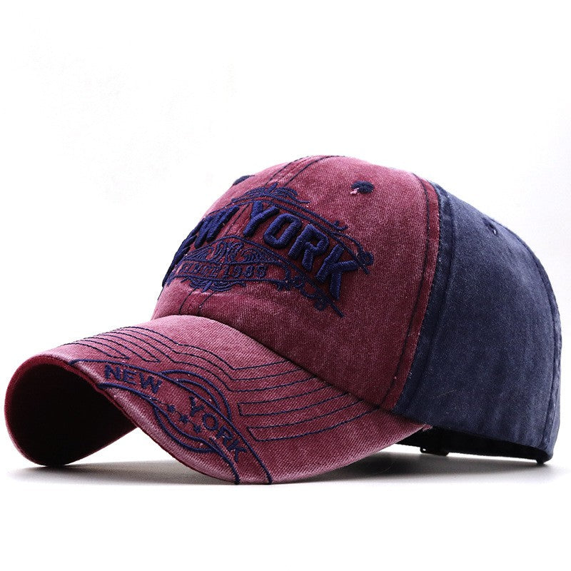 Bronwyn Distressed Embroidered Baseball Cap