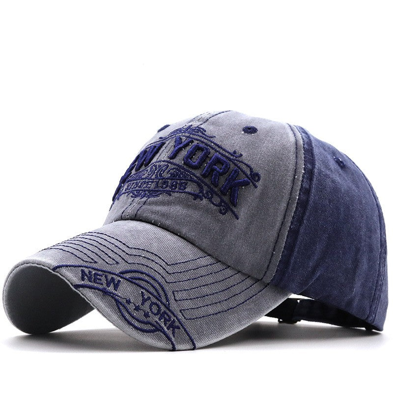 Bronwyn Distressed Embroidered Baseball Cap