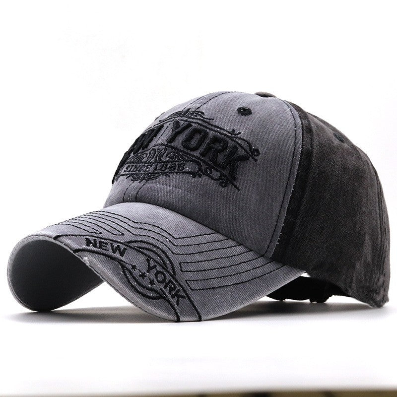 Bronwyn Distressed Embroidered Baseball Cap