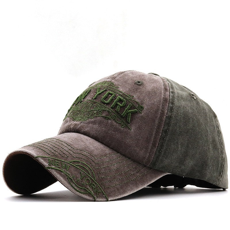 Bronwyn Distressed Embroidered Baseball Cap