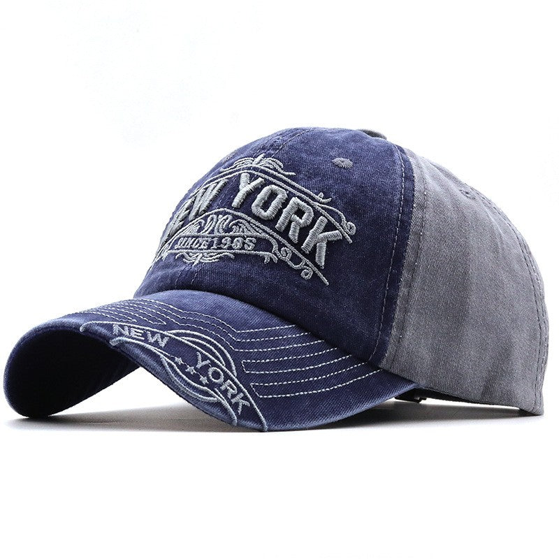 Bronwyn Distressed Embroidered Baseball Cap