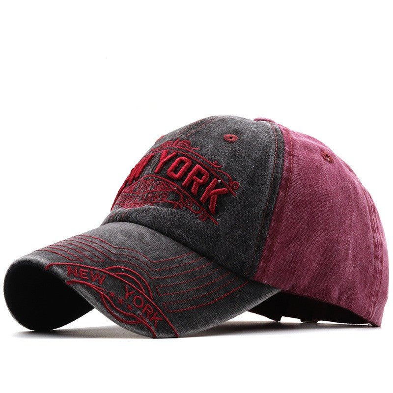 Bronwyn Distressed Embroidered Baseball Cap