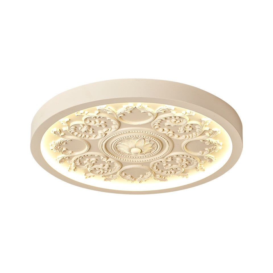 Carved Cream Ceiling Light