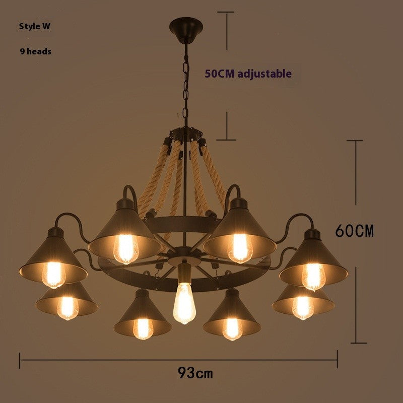 Industrial Rope Chandelier