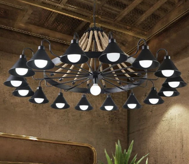 Industrial Rope Chandelier