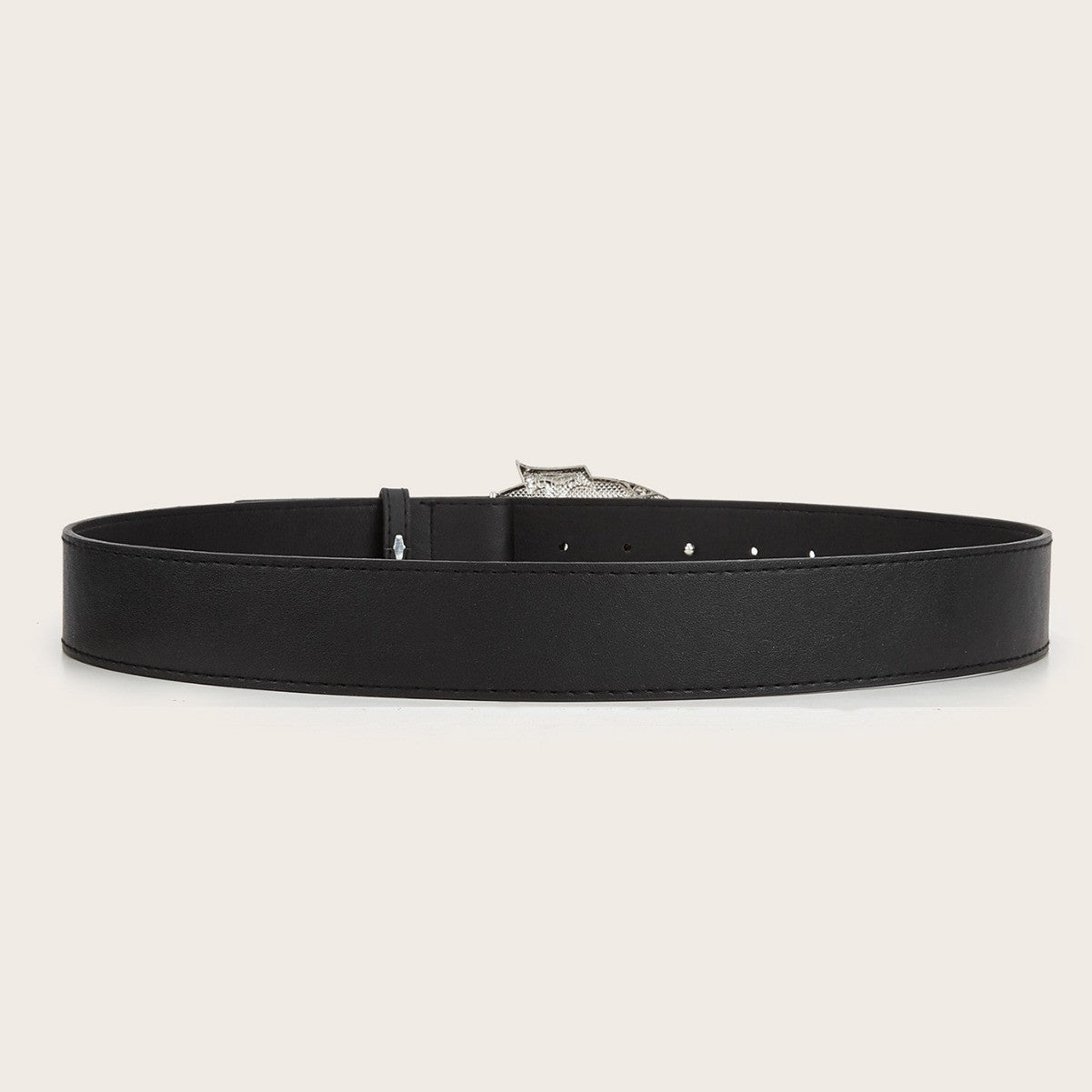 Korrin Embossed Skull Buckle Belt