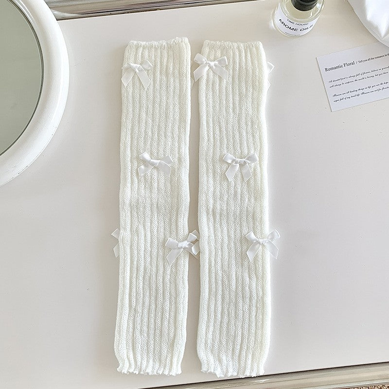 Miu Ruffle Bow Socks