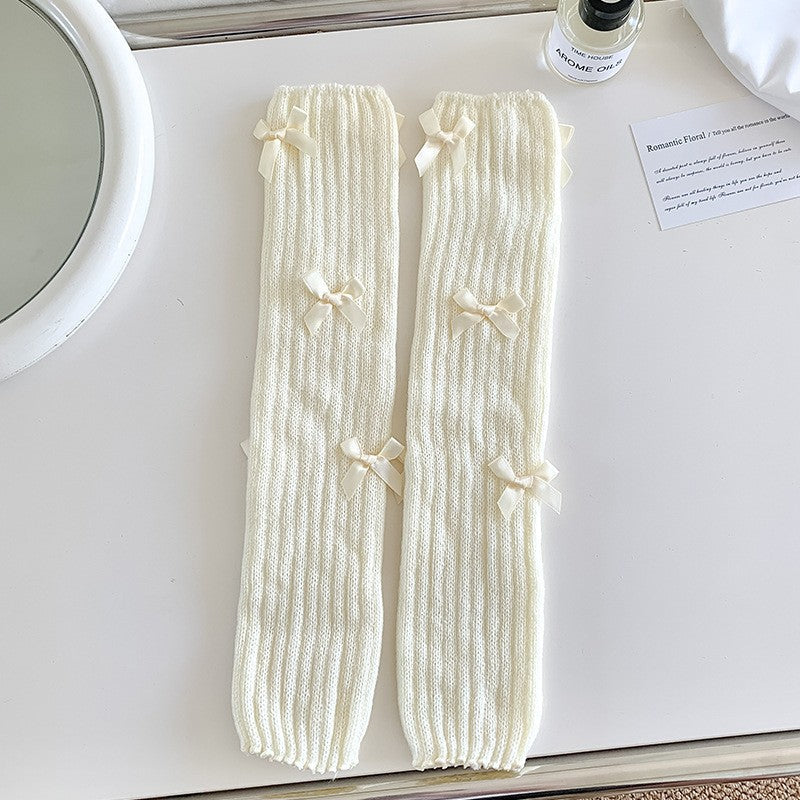 Miu Ruffle Bow Socks