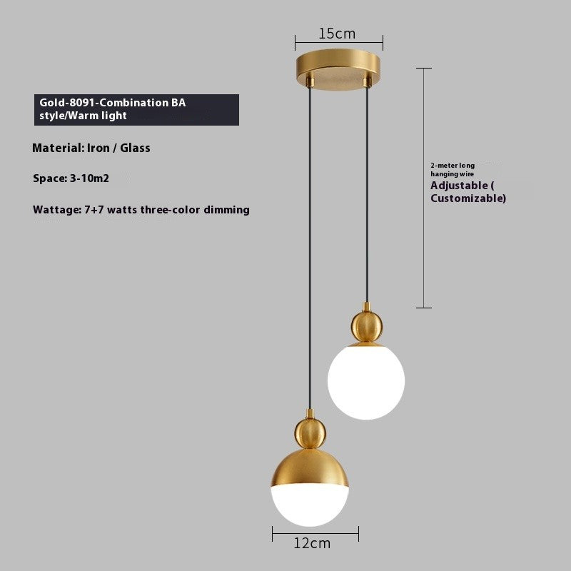 Modern Hanging Glass Pendant Light