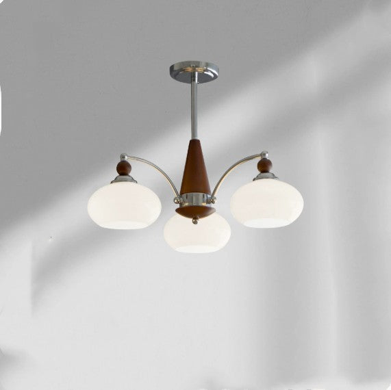 Persimmon Glass Chandelier