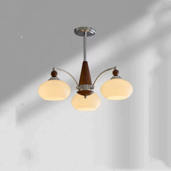 Persimmon Glass Chandelier