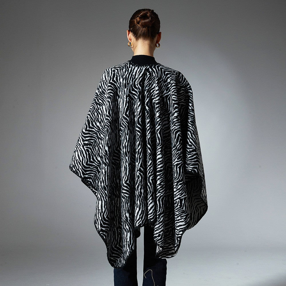 Savinne Zebra Jacquard Shawl
