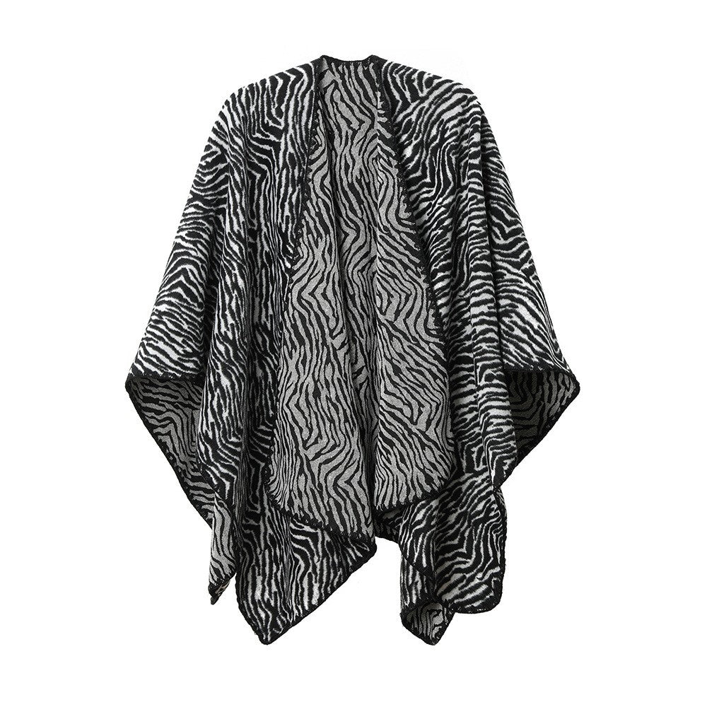 Savinne Zebra Jacquard Shawl
