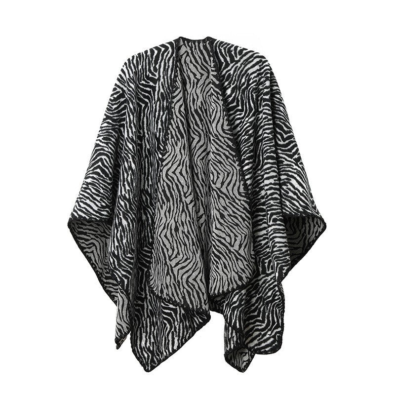 Savinne Zebra Jacquard Shawl