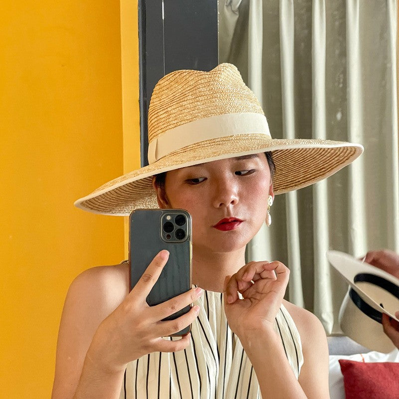 Seraphine Wide Brim Straw Hat