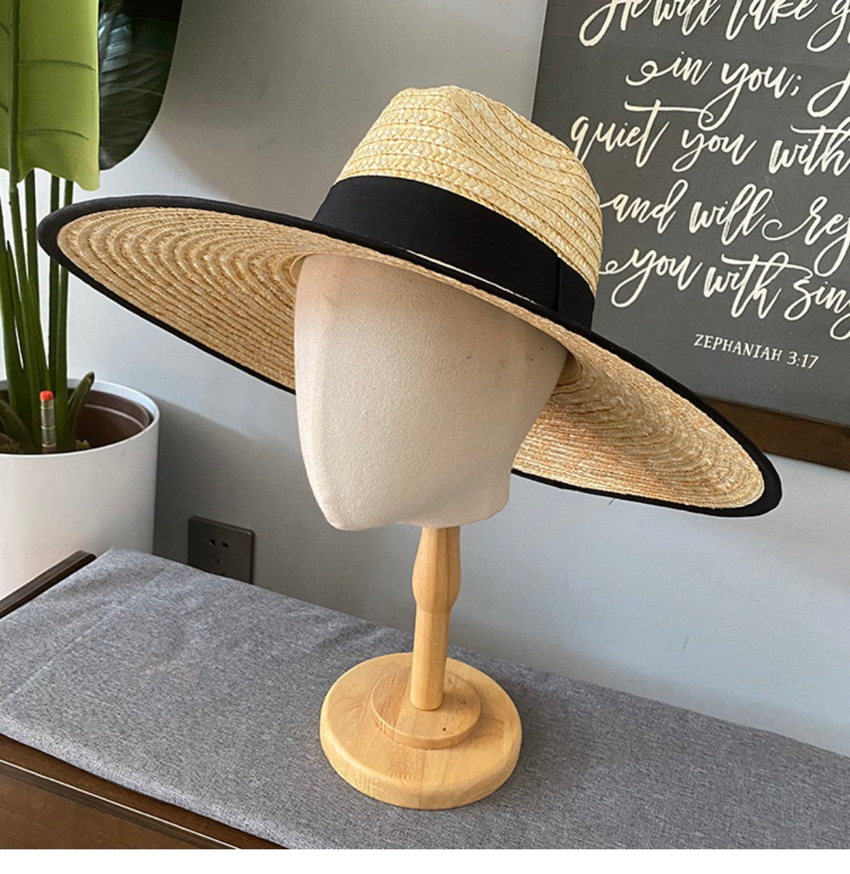 Seraphine Wide Brim Straw Hat