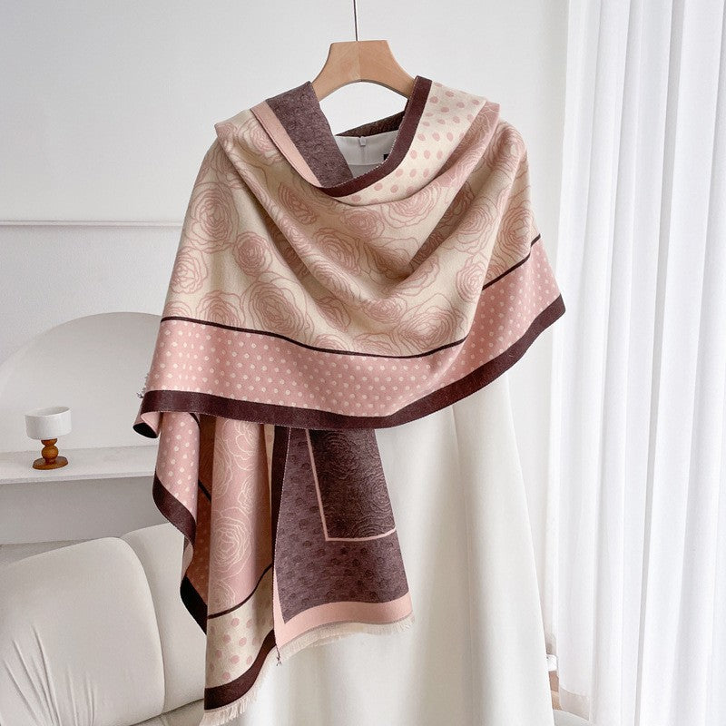 Valette Double-Sided Tassel Shawl
