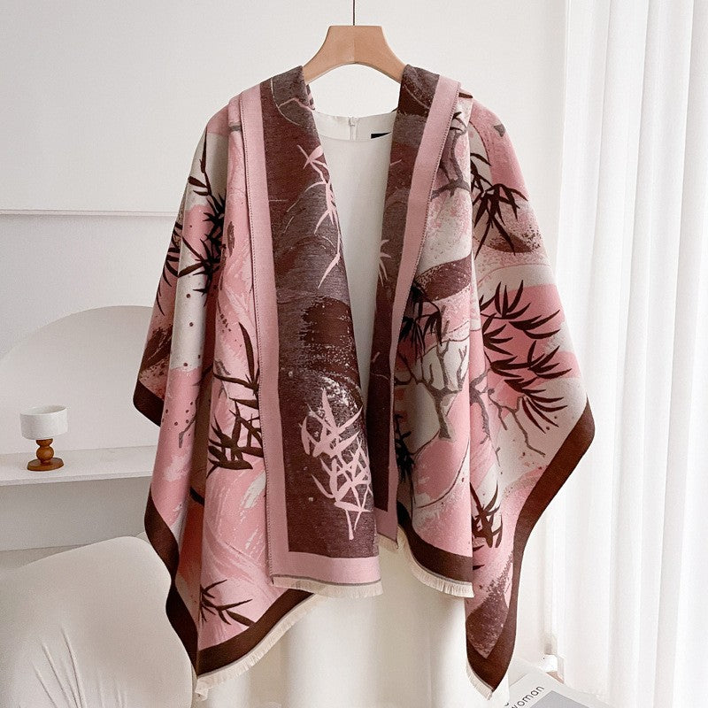 Valette Double-Sided Tassel Shawl