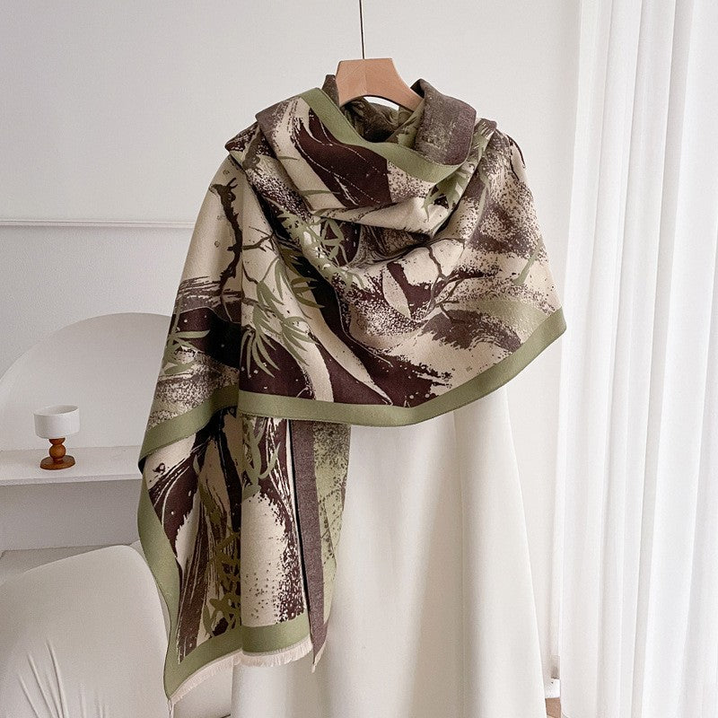 Valette Double-Sided Tassel Shawl