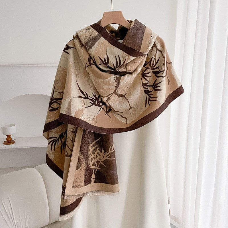 Valette Double-Sided Tassel Shawl