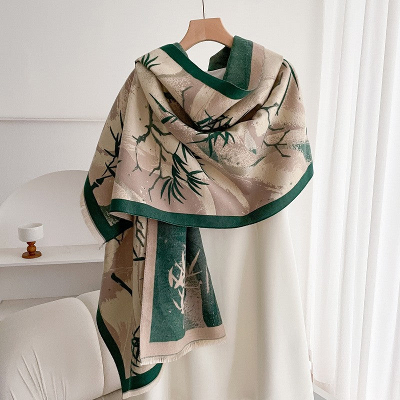 Valette Double-Sided Tassel Shawl