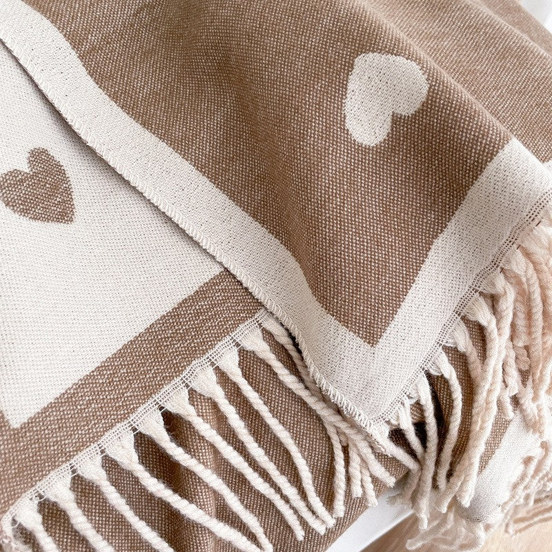 Valette Double-Sided Tassel Shawl