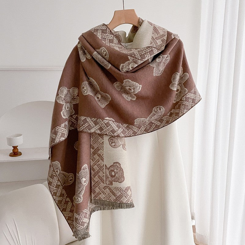 Valette Double-Sided Tassel Shawl