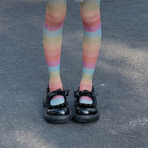 Veloura Mesh Thigh Highs