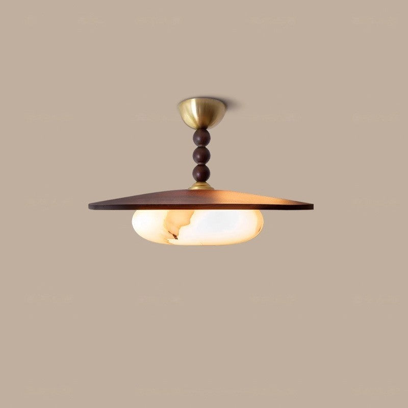 Walnut Pattern Wooden Chandelier