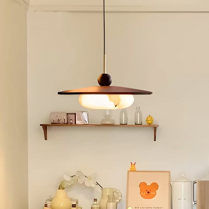 Walnut Pattern Wooden Chandelier