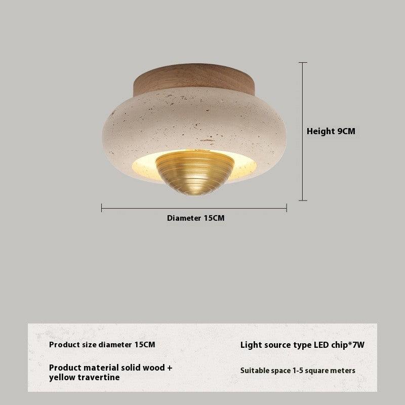 Yellow Stone Ceiling Lamp