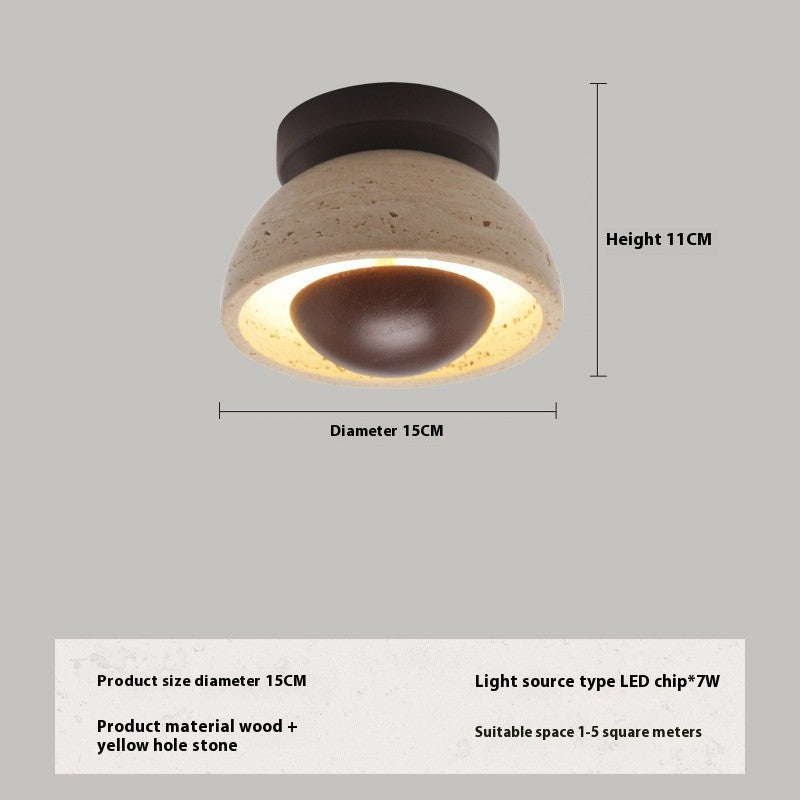 Yellow Stone Ceiling Lamp