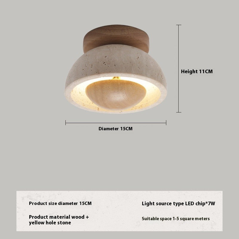 Yellow Stone Ceiling Lamp