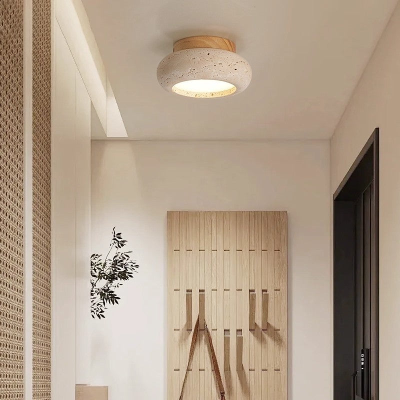 Yellow Stone Ceiling Lamp