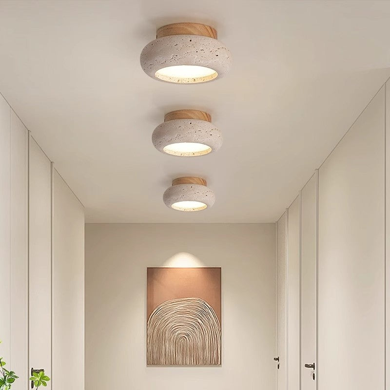 Yellow Stone Ceiling Lamp