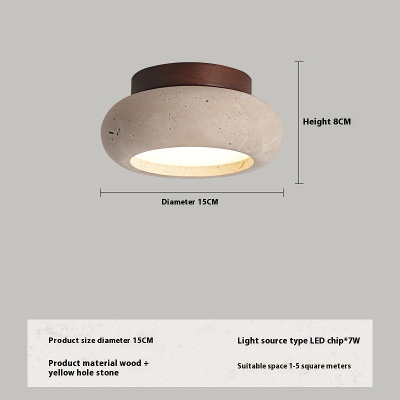 Yellow Stone Ceiling Lamp