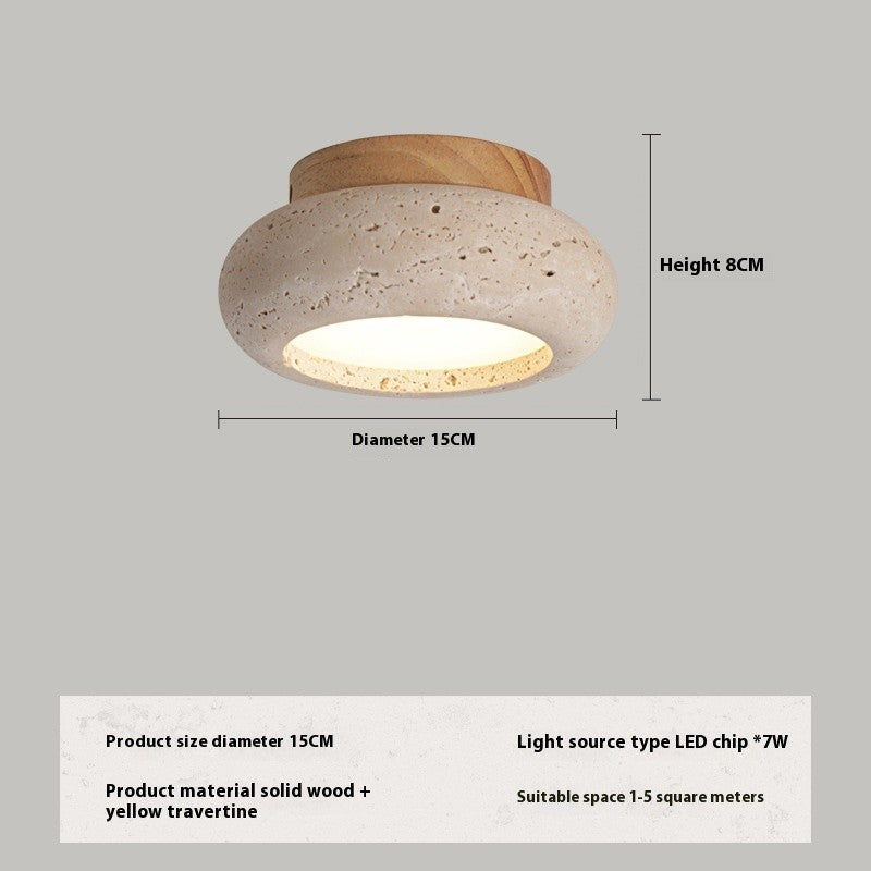 Yellow Stone Ceiling Lamp