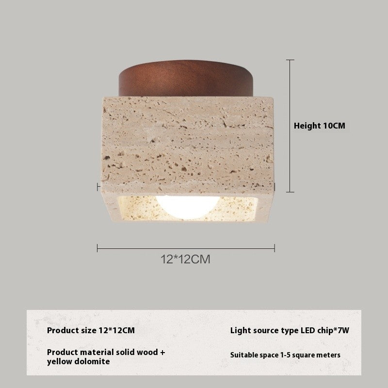 Yellow Stone Ceiling Lamp