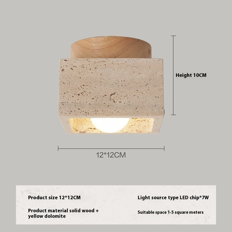 Yellow Stone Ceiling Lamp