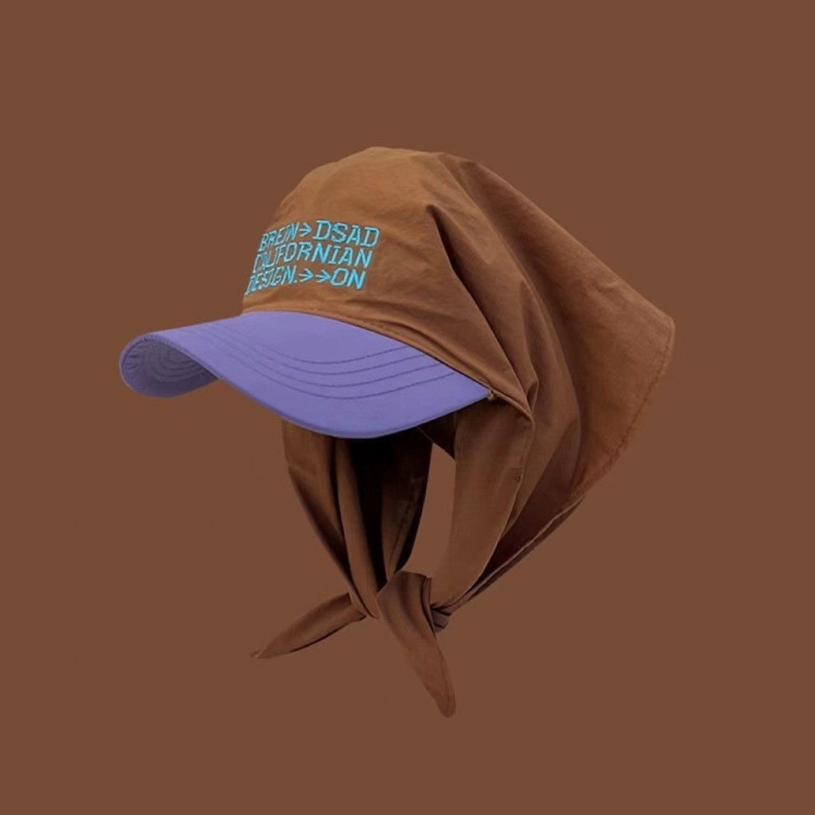 Zarielle Embroidered Tie Scarf Hat